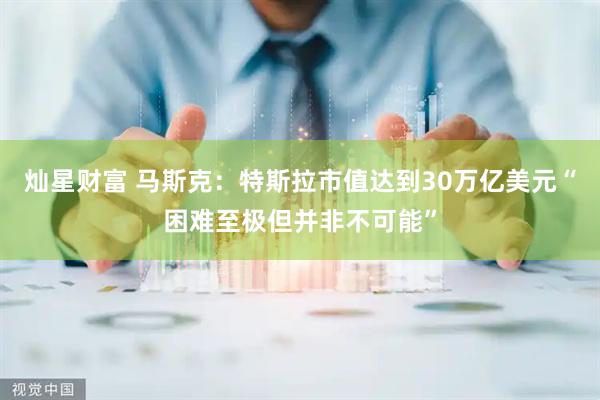 灿星财富 马斯克：特斯拉市值达到30万亿美元“困难至极但并非不可能”